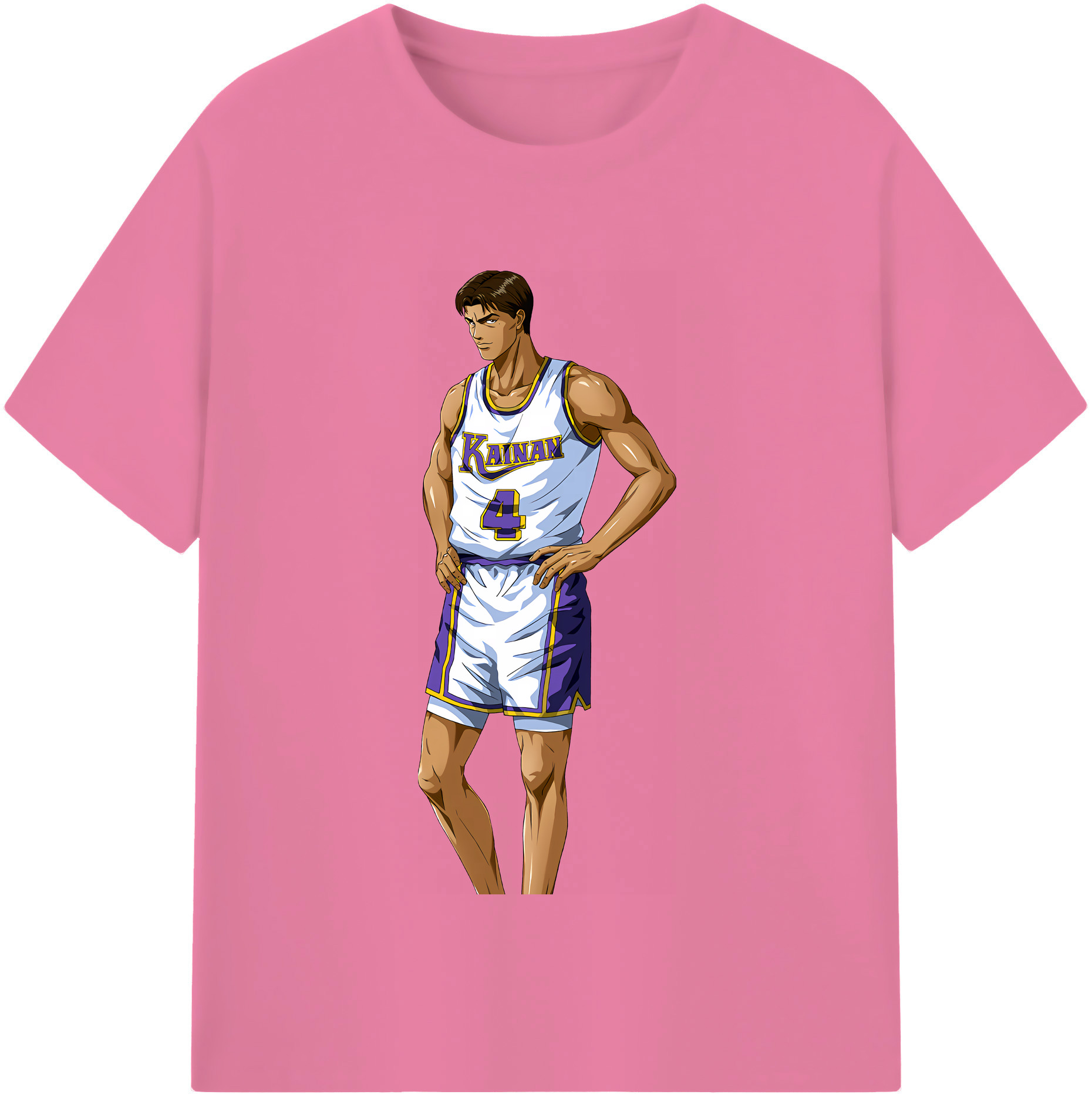 SLAM DUNK／スラムダンク 綿100％半袖Tシャツ（フロントプリント）